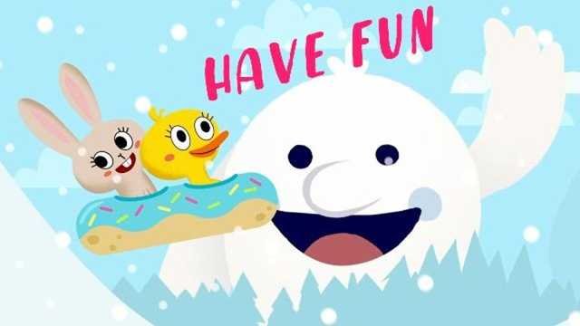 Rabbit & duck mini world snow day