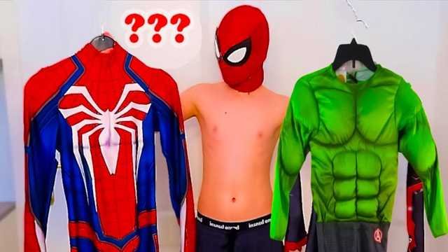 Role Playing Video: Children put on magical costumes and transform into heroes