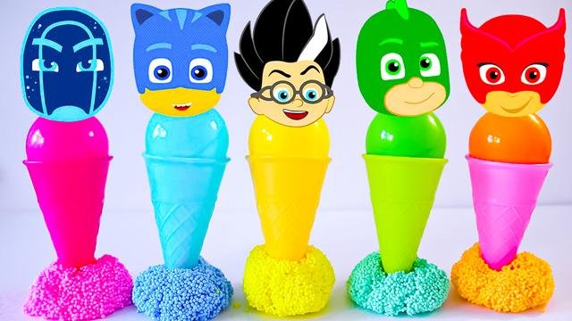  Milk Bottle Video🍼| Find the corresponding color slime for PJmask😎