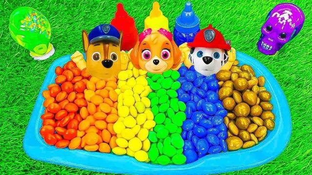 Slime Video| Mixing rainbow milk bottle bathtubs with slime