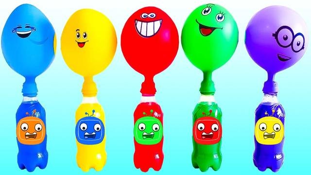 Milk Bottle Video| Learn 6 colors slime in baby milk bottle
